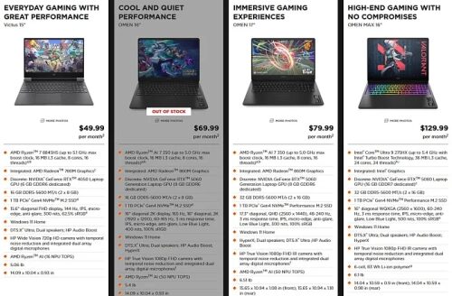 HP начала сдавать в аренду игровые ноутбуки OMEN без возможности выкупа HP начала сдавать в аренду игровые ноутбуки OMEN без возможности выкупа