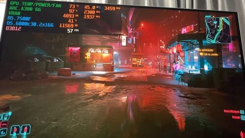 Intel Arc A380 достигает 140 FPS в Cyberpunk 2077 за счёт многокадровой генерации