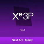 Логотип Xe 3P на фиолетовом фоне, надписи "Next" и "Next Arc family".