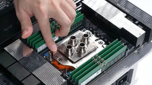 Крышечка процессора Threadripper PRO 9995WX стала отличным радиатором для СЖО