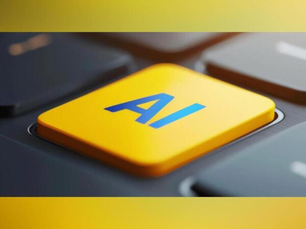 Клавиша с обозначением "AI" на клавиатуре, символизирующая искусственный интеллект.