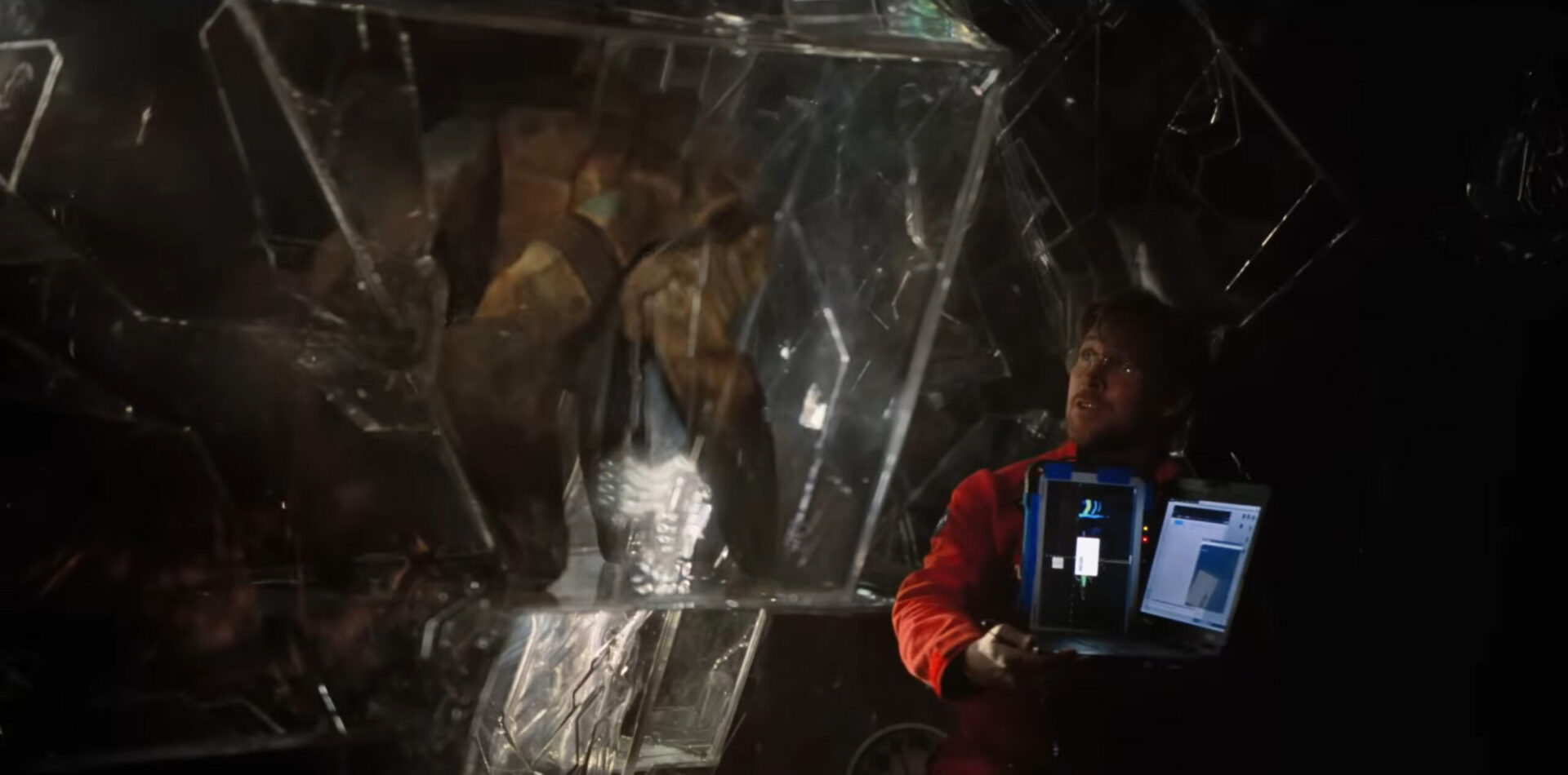 Изображение, демонстрирующее взаимодействие эридианца и человека.