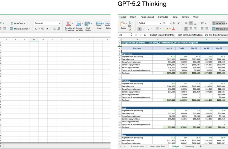 Два Excel-файла: данные зарплат и бюджет с анализом расходов по отделам.