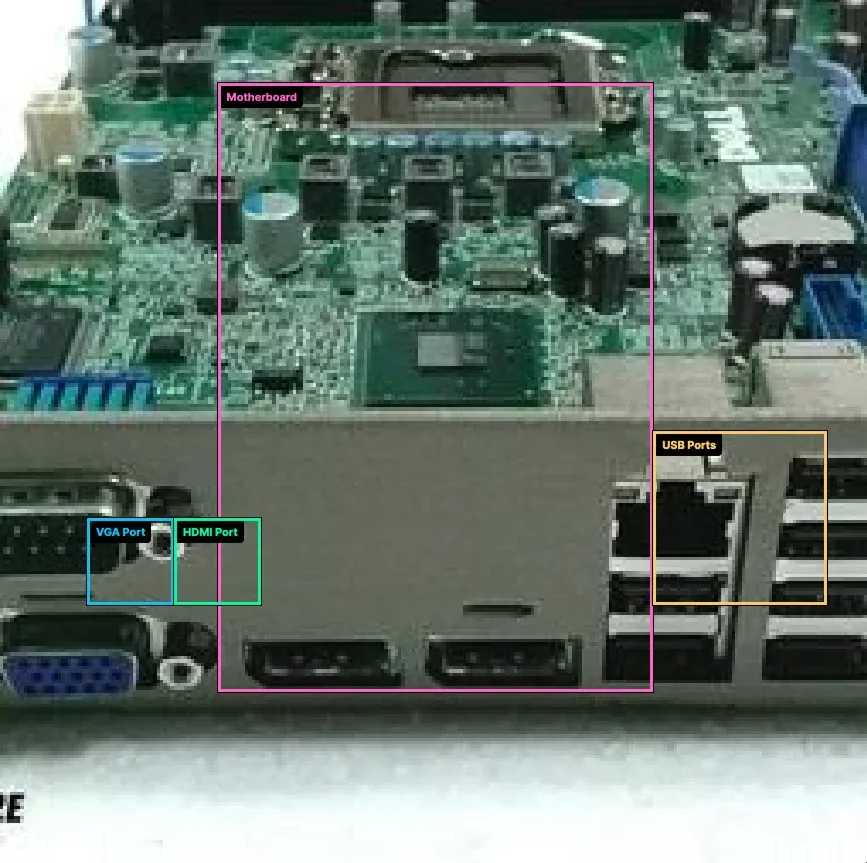 Пример выходных данных GPT-5.1, определяющих компоненты на изображении.