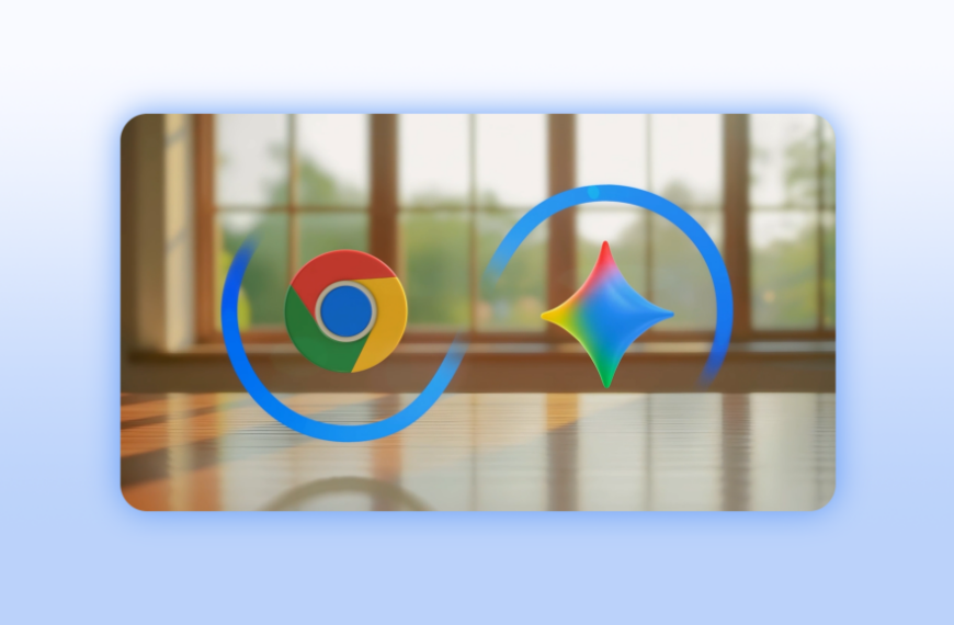 Логотип Google Chrome и цветная форма перед окном с солнечным светом.