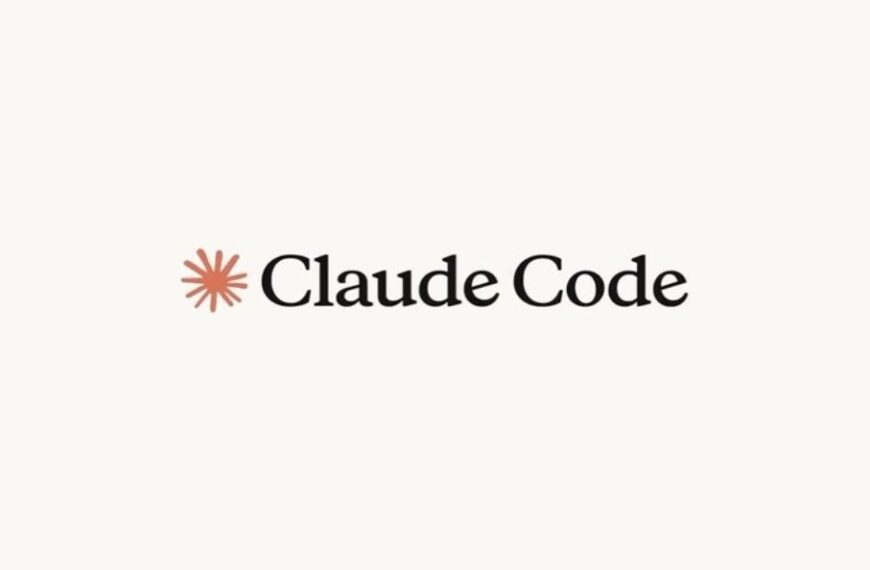 Логотип "Claude Code" с красной звездой на светлом фоне.