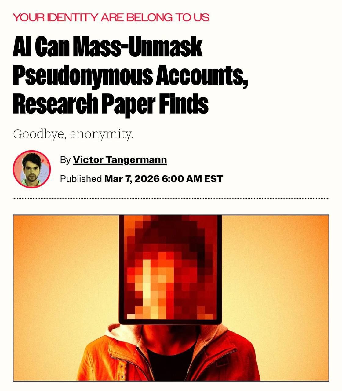 ИИ может раскрывать анонимные аккаунты, предупреждает исследование о последствиях.