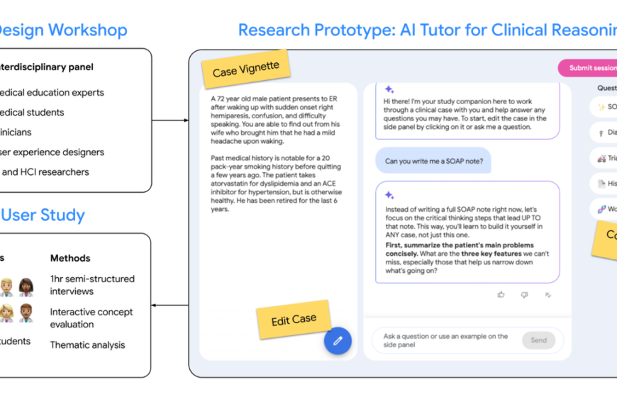 Прототип ИИ-репетитора для клинического мышления: исследование и дизайн.
