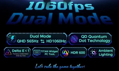 Двухрежимный игровой монитор Titan Army U275M достигает частоты обновления 1060 Hz Двухрежимный игровой монитор Titan Army U275M достигает частоты обновления 1060 Hz