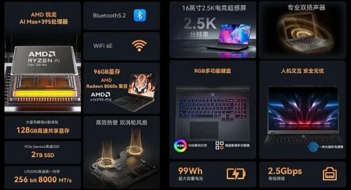 MetaMech выпустила игровой ноутбук с Ryzen AI MAX+ 395 и 96 Гбайтами VRAM MetaMech выпустила игровой ноутбук с Ryzen AI MAX+ 395 и 96 Гбайтами VRAM