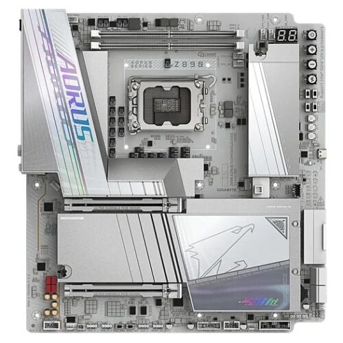 Плата для оверклокеров GIGABYTE Z890 AORUS TACHYON DUO X ICE поддерживает DDR5-10400