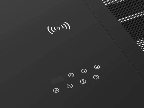 Стальная рама + стеклянная столешница + беспроводная зарядка = электрический стол ZONE 51 e-Artorias
