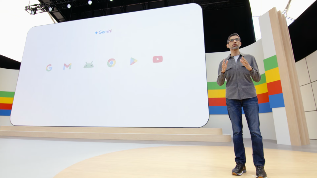 Генеральный директор Google Сундар Пичаи на конференции Google I/O