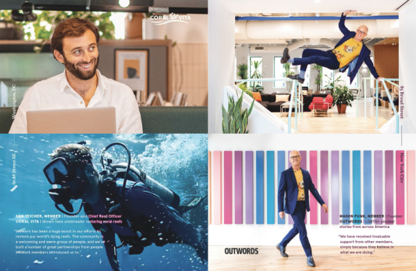 Пример одной из страниц с фотографиями. Заявка S-1 компании WeWork Пример одной из страниц с фотографиями. Заявка S-1 компании WeWork