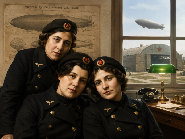Почему не взлетели дирижабли? Часть 22: первый в истории женский экипаж дирижабля 1 5cfb0b1edb20ff89007640605394dc4d