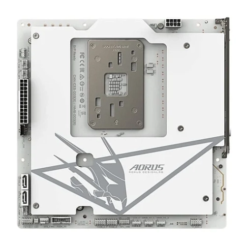 GIGABYTE B850M AORUS STEALTH ICE &mdash; компактная белая плата со скрытыми разъёмами