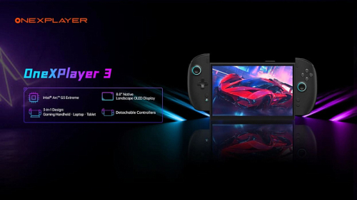 Портативная консоль OneXPlayer 3 полагается на новоиспечённый Intel Arc G3 Extreme