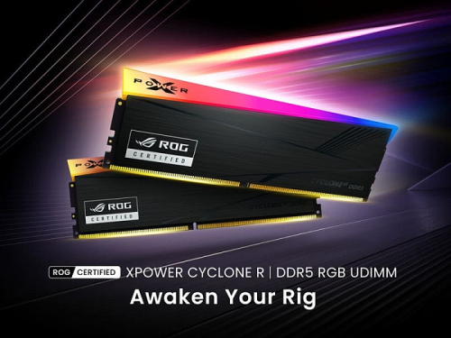 Silicon Power показала модуль памяти XPOWER Cyclone R DDR5, сертифицированный ASUS ROG