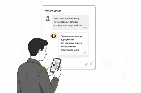 Работа ИИ агента Изображение: ConnectXT