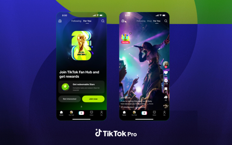 TikTok запускает TikTok Pro Events, приложение для освещения культурных событий, таких как чемпионат мира по футболу FIFA.