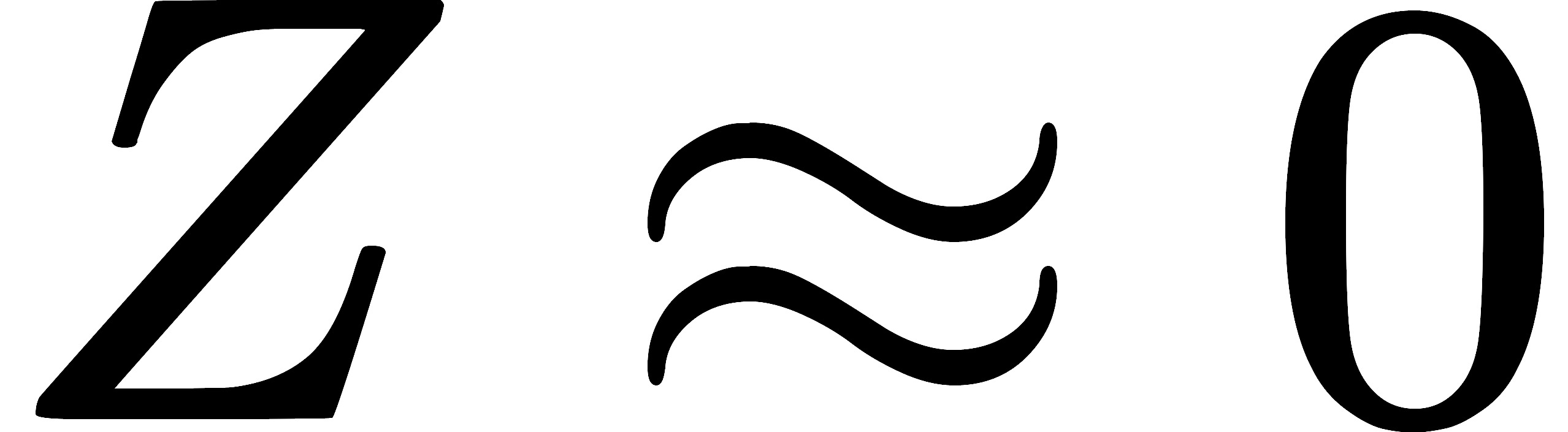 Z ≈ 0