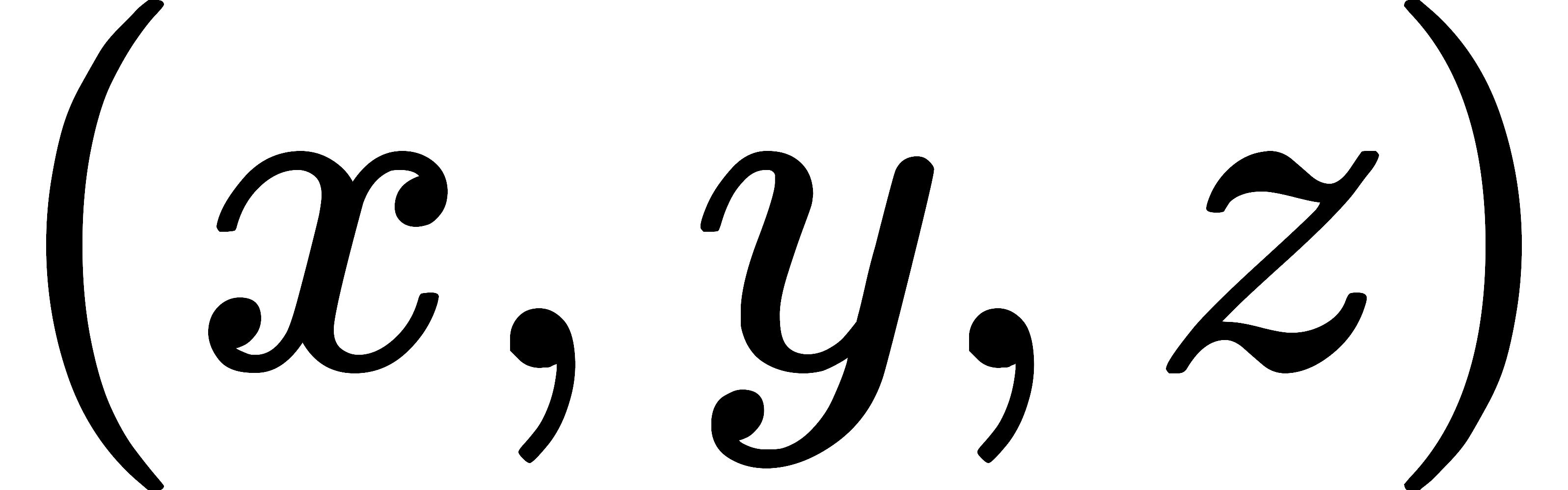 (x,y,z)
