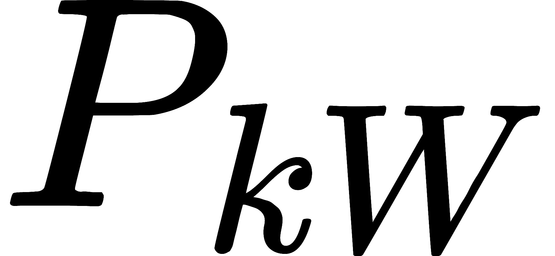 P_{kW}