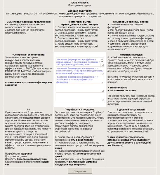 Рис 3. Форма для взгляда с разных "колоколен" и обобщения