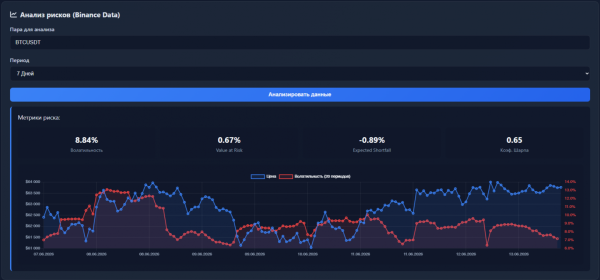 Анализ рисков (Binance Data)