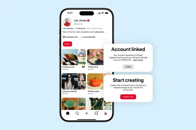 Pinterest делает ставку на создателей контента, интегрировав Amazon Storefront. 2 5c86dd9bd65645a4d27bf2d37d5bfbd3