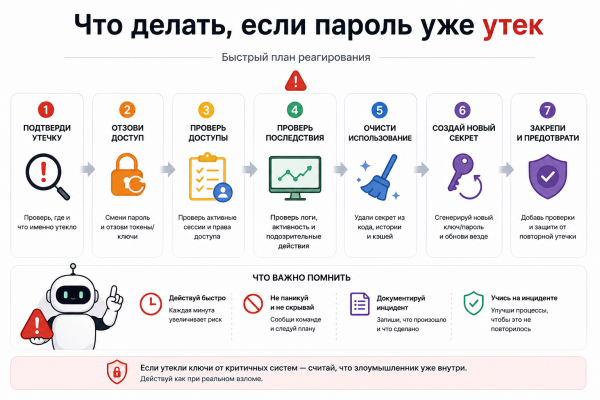 План действий при утечке секрета