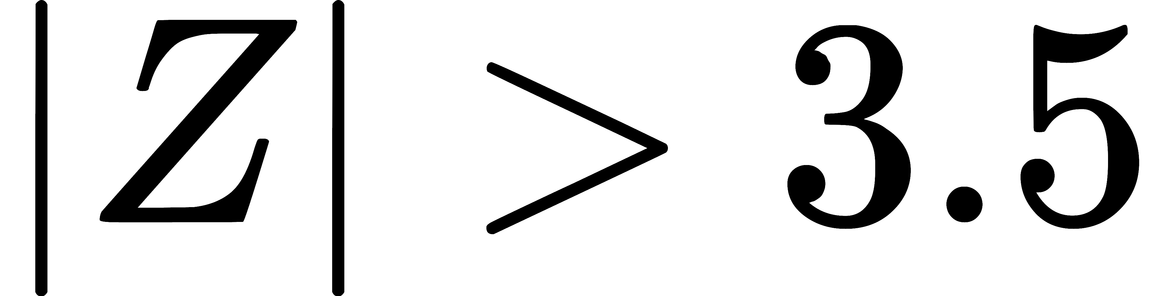 |Z| > 3.5