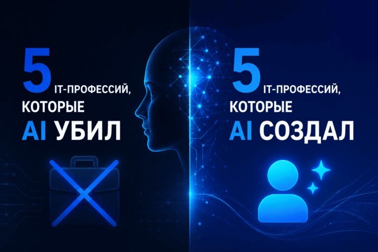 5 IT-профессий, которые AI сделал ненужными — и 5, на которых можно заработать сейчас