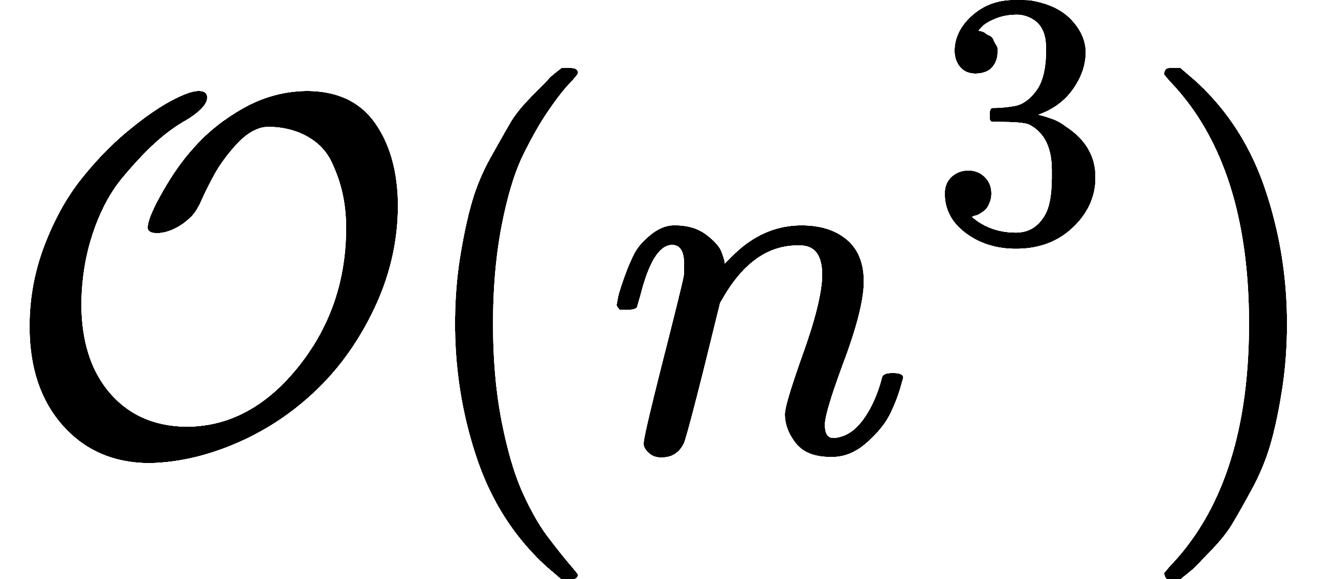 mathcal{O}(n^3)