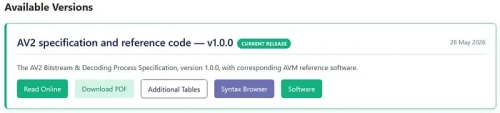 Бесплатный кодек AV2 получил релизную версию 1.0.0: на 30% эффективнее AV1