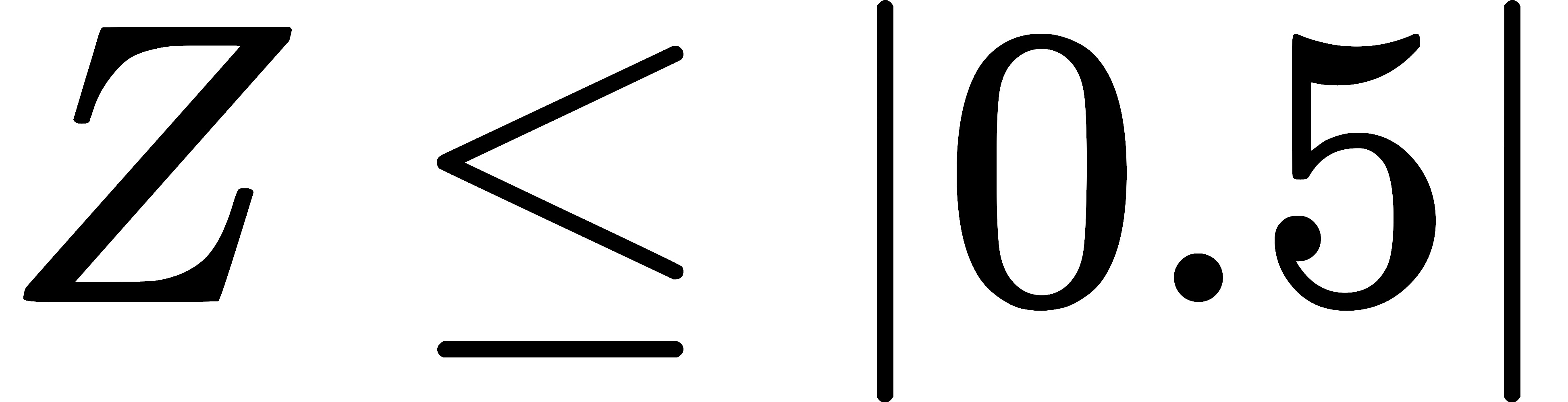 Z ≤ |0.5|