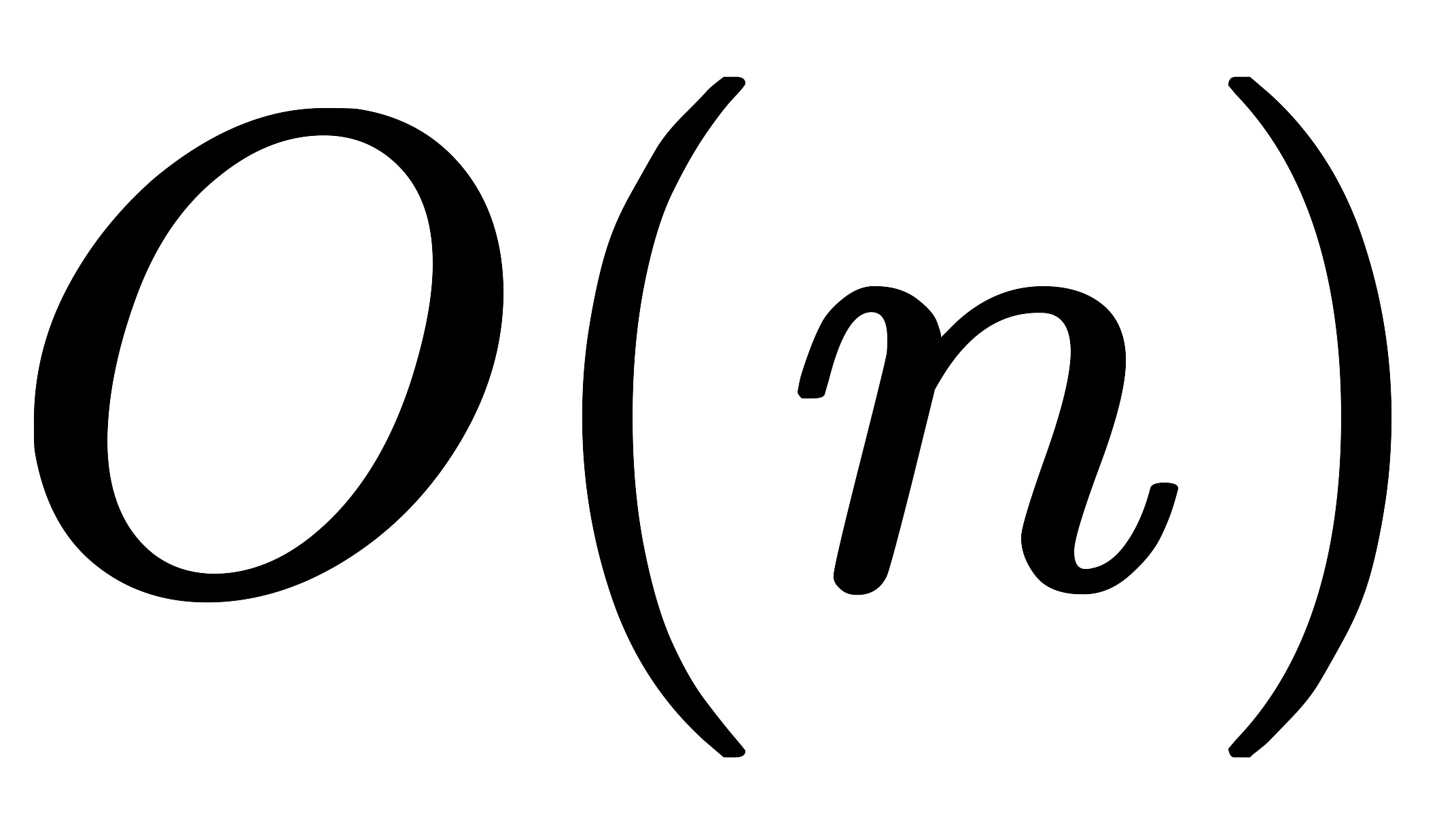 O(n)