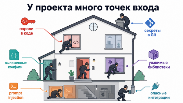Дом типовых уязвимостей вайбкодинга
