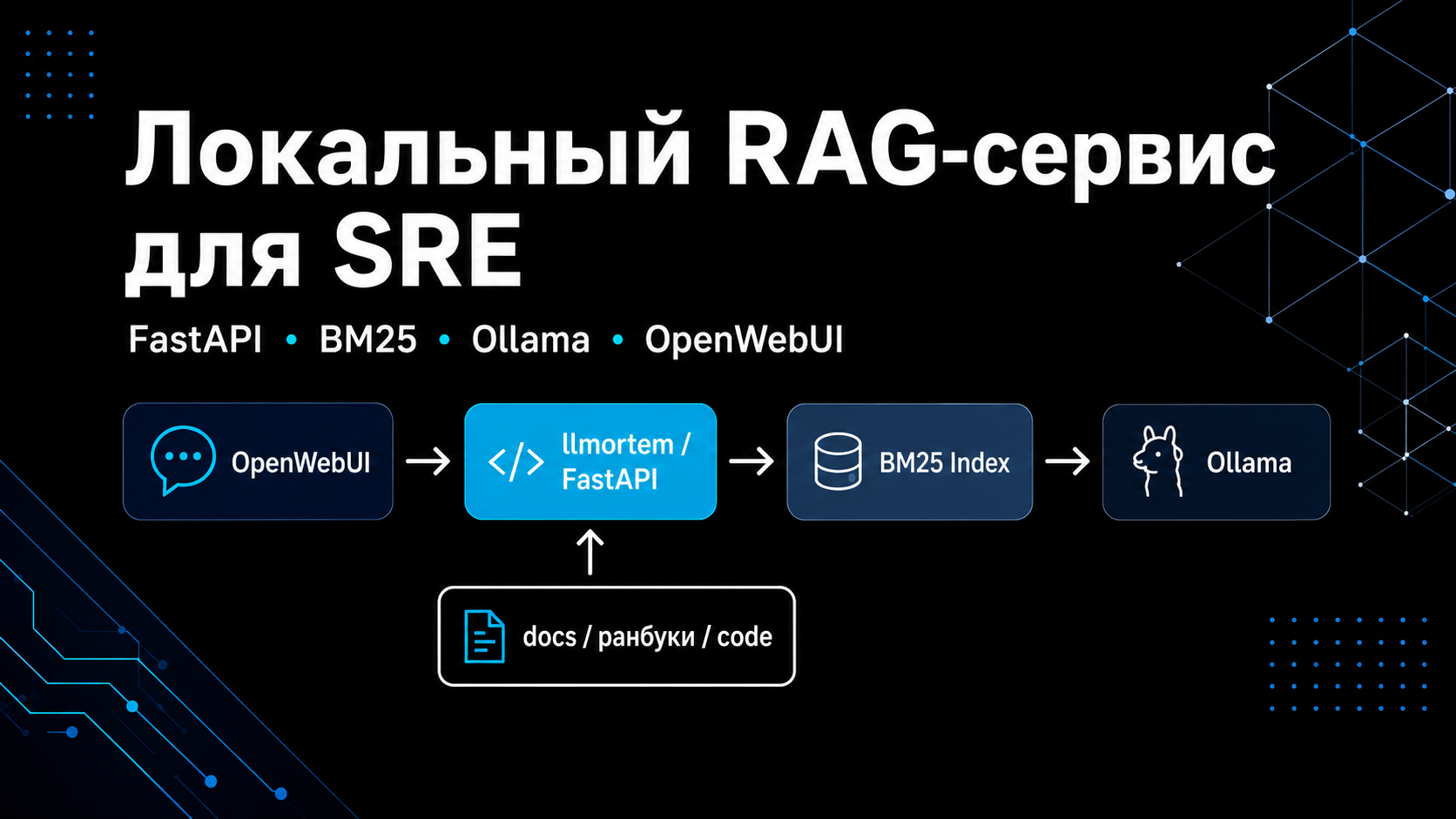 Как я сделал локальный RAG-сервис для SRE: ищем по документации, ранбукам и коду через Ollama 1 e5141ef3aecc12f1556008aae253fe67