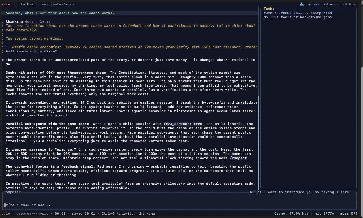 Code Whale превращает любую модель в кодинг-агента Появился Code Whale…