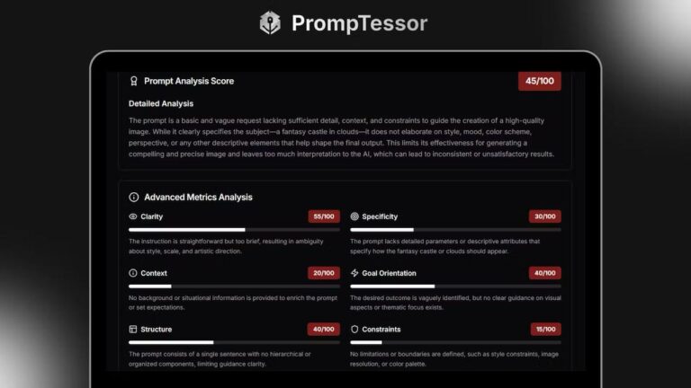 PrompTessor превращает промптинг в тренажёр, а не гадание Нашли сервис…