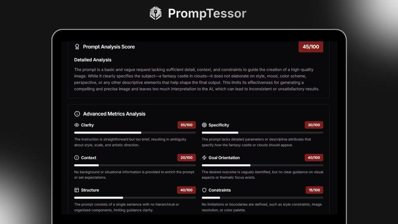 PrompTessor превращает промптинг в тренажёр, а не гадание Нашли сервис…