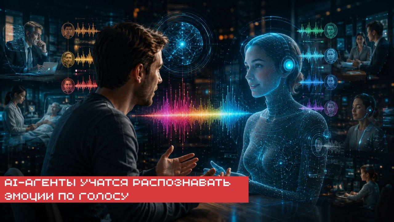 ⁉️ Разработчики представили технологию, которая позволяет голосовым AI-агентам определять эмоции…