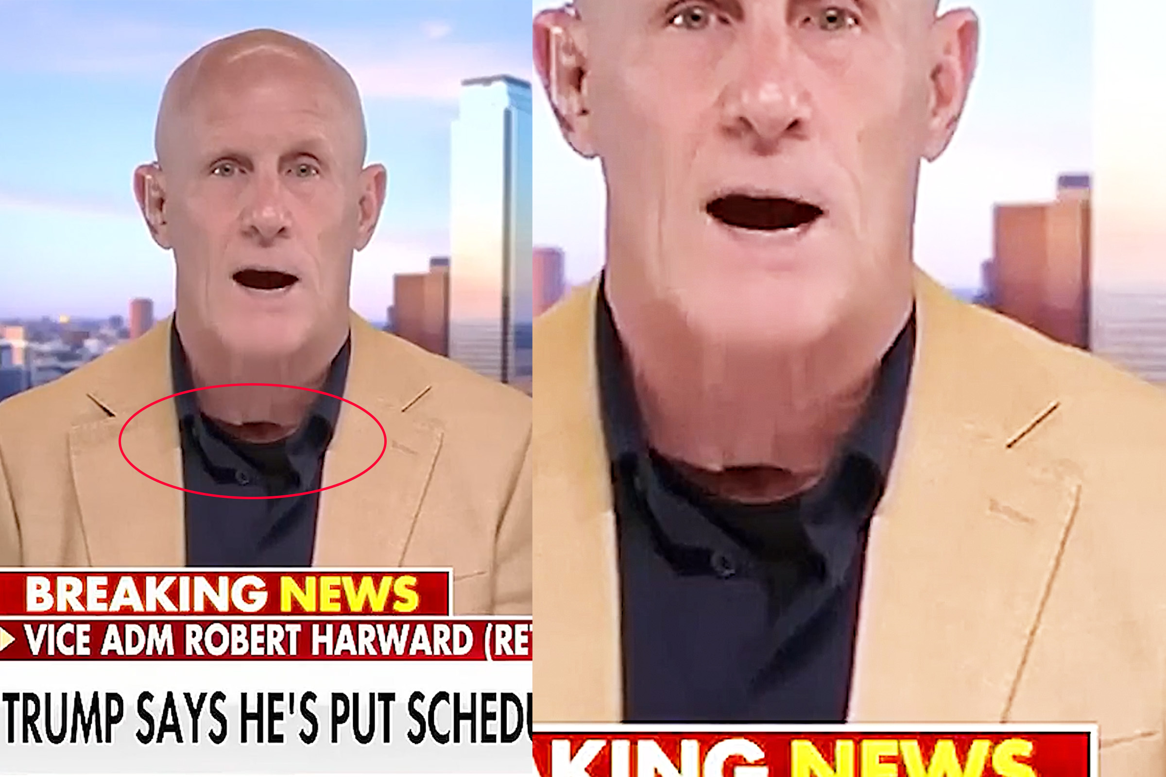 fox news guest human skin mask