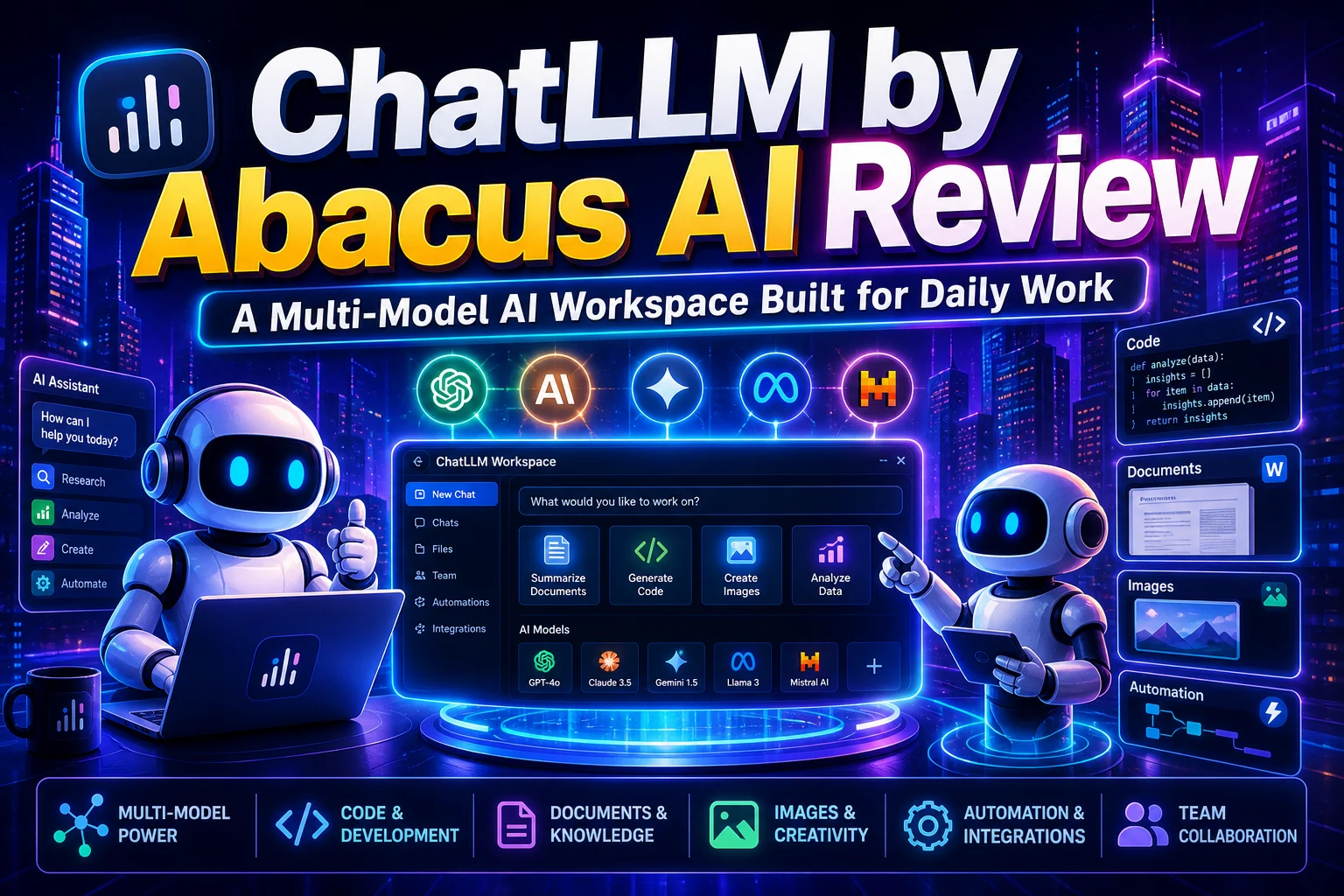 Обзор ChatLLM от Abacus AI: многомодельное рабочее пространство для ИИ, созданное для повседневной работы.