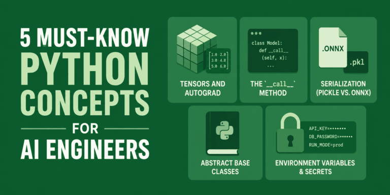 5 основных концепций Python, которые обязательно должны знать инженеры в области искусственного интеллекта.