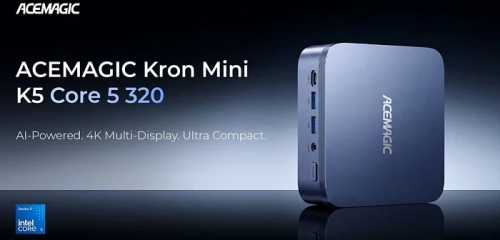 В основе мини-ПК ACEMAGIC Kron Mini K5 расположится процессор Intel Core 5 320