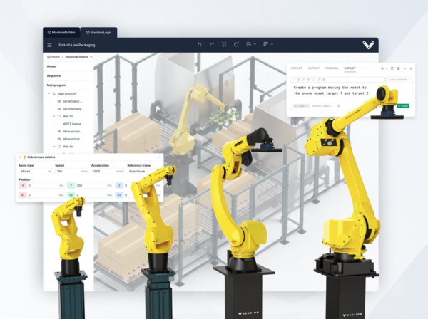 Vention сотрудничает с FANUC и Universal Robots в области программно-определяемой автоматизации.