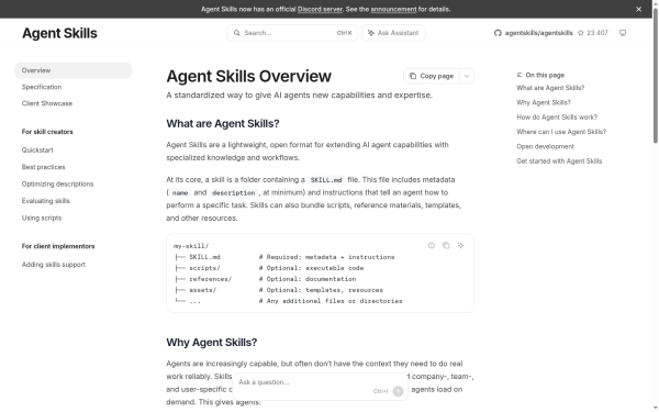 Как делать скилы правильно и собрать из них маркетплейс 6 agentskills.io, открытый стандарт Agent Skills