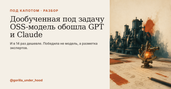 Дообученная под специфичную задачу OSS модель обошла GPT и Claude